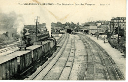 CPA Villeneuve St Georges Vue Générale Gare Des Voyageurs - Villeneuve Saint Georges