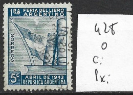 ARGENTINE 428 Oblitéré Côte 0.20 € - Used Stamps