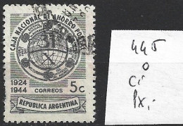 ARGENTINE 445 Oblitéré Côte 0.15 € - Used Stamps