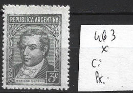 ARGENTINE 463 * Côte 0.15 € - Neufs