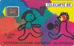Telecarte Privée / Publique En112a NEUVE - Criterium Scolaire Rethel - N° 260 Au Dos - 50 U - Sc4 - 1991 - 50 Unités   