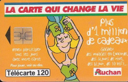 F1011A  09/1999 - AUCHAN ORANGE - 120 SO3 - (verso : Tirage 4 M) - 1999