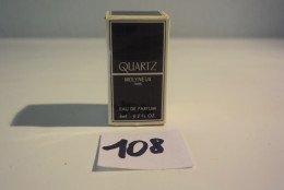 C108 Miniatures Parfum Quartz Paris France De Collection - Miniaturen Herrendüfte (mit Verpackung)