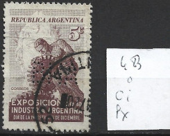 ARGENTINE 483 Oblitéré Côte 0.15 € - Used Stamps