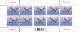 Estonia Estland Estonie 2002 Airplane PTO-4 Sheetlet MNH - Estonie