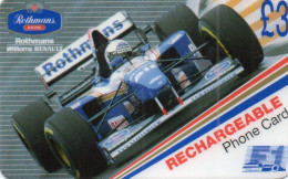 UNITED KINGDOM - PREPAID - ROTHMAN'S RECHARGEABLE - FORMULA1 F1 - WILLIAMS - Sonstige & Ohne Zuordnung