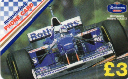 UNITED KINGDOM - PREPAID - ROTHMAN'S RECHARGEABLE - FORMULA1 F1 - WILLIAMS - Other & Unclassified