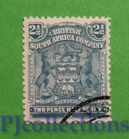 S746- BRITISH SOUTH AFRICA COMPANY 1898/1908 STEMMA - COAT OF ARMS 2,1/2c ANNULLATO CON GOMMA INTEGRA - Autres & Non Classés