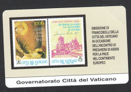 Vatican, SCV1 - Assisi Per La Pace, Mint   1993 - Vaticano