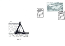 FDC 763 Czech Republic Flaje Water Dam 2013 - Eau