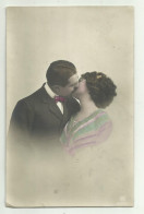 COPPIA INNAMORATI D'EPOCA 1911  VIAGGIATA FP - Couples