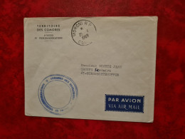 LETTRE TERRITOIRE DES COMORES POSTE ET TELECOMMUNICATIONS MORONI - Storia Postale