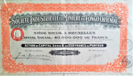 Société Industriellle Et Minière Du Congo Oriental (1928) - Afrika