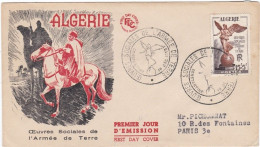 ALGERIE : FDC  Oeuvres Sociales De L'Armée De Terre  Constantine 1961 - FDC