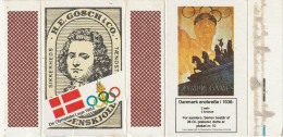 BOITES D'ALLUMETTES 876 : Danemark : Jeux Olympiques Germanie 1936 - Zündholzschachteletiketten