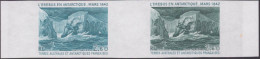 2 Essai De Couleur  Taaf/fsat Port Bateau L’erebus Yvert PA 79 MNH ** - Imperforates, Proofs & Errors