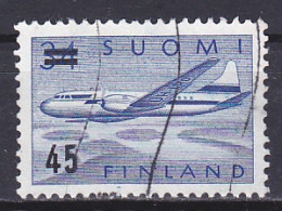 Finland, 1959, Convair 440/Surcharge, 45mk On 34mk, USED - Used Stamps