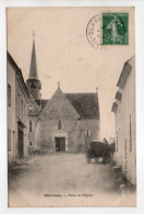 - CPA CHERREAU (72) - Place De L'Eglise 1908 - Edition Lib. Jullien - - Autres & Non Classés