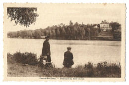 Belgique  -  Genval  Les Eaux -  Pecheurs  Au  Bord Du Lac -  Chateau Rossel - Gesves