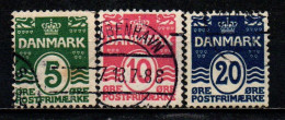DANIMARCA - 1912 - CIFRA IN UN OVALE - UNICA LINEA - USATi - Used Stamps