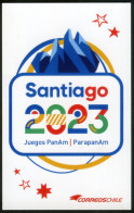 CHILE POSTALES: “JUEGOS PANAMERICANOS SANTIAGO 2023” OCTUBRE 2023. - Chili