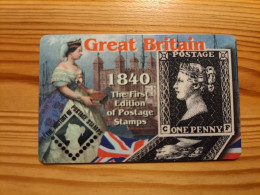 Prepaid Phonecard United Kingdom - One Penny Stamp, Queen Victoria - Bedrijven Uitgaven