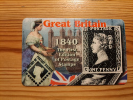 Prepaid Phonecard United Kingdom - One Penny Stamp, Queen Victoria - Bedrijven Uitgaven