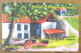 BRITISH VIRGIN ISLANDS SUGARCANE US$ 10 CARIBBEAN CABLE & WIRELESS SCHEDA TELECARTE TELEFONKARTE PHONECARD - Jungferninseln (Virgin I.)