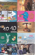45 Télécartes Différentes FRANCE Lot7 - Collezioni