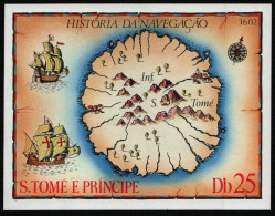 São Tomé & Príncipe 1979 - Mi-Nr. Block 38 ** - MNH - Schiffe / Ships - Sao Tome Et Principe