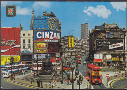 ⁕ United Kingdom ⁕ LONDON Piccadilly Circus And Statue Of Eros ⁕ Used Postcard - Piccadilly Circus