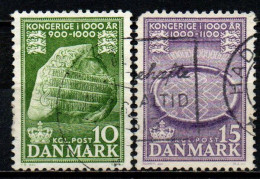DANIMARCA - 1953 - MILLENARIO DEL REGNO DI DANIMARCA - USATI - Oblitérés
