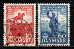 DANIMARCA - 1955 - MILLENARIO DEL REGNO DI DANIMARCA - 3^ SERIE - USATI - Used Stamps