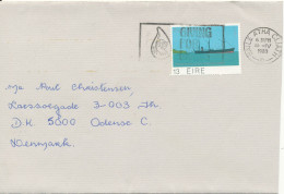 Ireland Cover Sent To Denmark 15-4-1980 Single Franked - Lettres & Documents