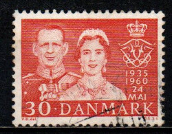 DANIMARCA - 1960 - NOZZE D'ARGENTO DEI SOVRANI - USATO - Used Stamps