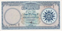 BILLETE DE IRAQ DE 1 DINAR DEL AÑO 1959 EN CALIDAD EBC (XF)  (BANKNOTE) - Iraq
