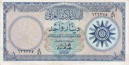 BILLETE DE IRAQ DE 1 DINAR DEL AÑO 1959 EN CALIDAD EBC (XF)  (BANKNOTE) - Irak