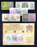 1982 VATICANO ANNATA COMPLETA Year Complete MNH ** - Années Complètes