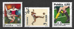 POLOGNE      -      FOOTBALL    -    LOT  ,  Oblitérés - Used Stamps