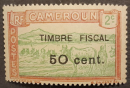 Cameroun Cameroon 1925 Animal Vache Zebu Cow Troupeau Yvert 107 ** MNH Surchargé Overprinted TIMBRE FISCAL 50 Cent. - Vaches