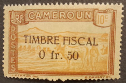 Cameroun Cameroon 1925 Animal Vache Zebu Cow Troupeau Yvert 110 ** MNH Surchargé Overprinted TIMBRE FISCAL 0 Fr. 50 - Koeien