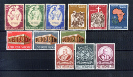 1969 VATICANO ANNATA COMPLETA Year Complete MNH ** - Años Completos