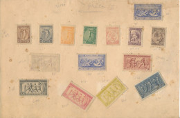 Grèce Série Complète Jeux Olympiques 1906 N° 165 à 178 Neufs * Avec Charnière (en L'état Mal Conservé Mais Non Collés) - Unused Stamps