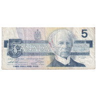 Billet, Canada, 5 Dollars, 1986, KM:95b, B - Canada