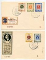 Yugoslavia 1966 Scott 816-820 Centenary Of Serbia's First Postage Stamps 2 FDCs - FDC