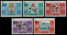 Dubai 1966 - Mi-Nr. 216-220 A ** - MNH - Fußball / Soccer - Dubai
