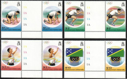 2004 Solomon Islands Summer Olympic Games In Athens Gutter Pair Set (** / MNH / UMM) - Zomer 2004: Athene