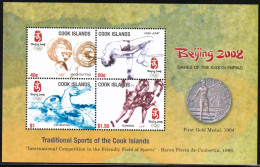 2008 Cook Islands Summer Olympic Games In Beijing Minisheet (** / MNH / UMM) - Ete 2008: Pékin