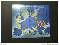 RUMANIA 1993  YV 231 **  BLOC  INCORPORACION DE RUMANIA A LA UNION EUROPEA - Comunità Europea