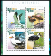 2015 Guinea Bissau Water Birds Minisheet (** / MNH / UMM) - Marine Web-footed Birds